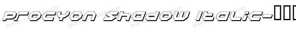 Procyon Shadow Italic字体转换